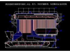 雙鍋筒燃煤蒸汽總圖-- 鄭州楓嵐鍋爐有限公司