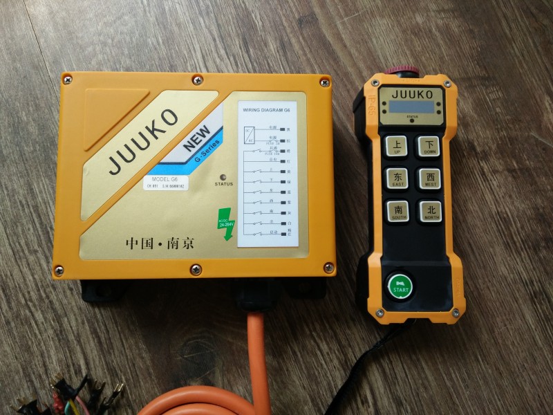 JUUKO 新G天車遙控器起重機遙控器6點單速cd遙控器-- 天津航躍科技有限公司