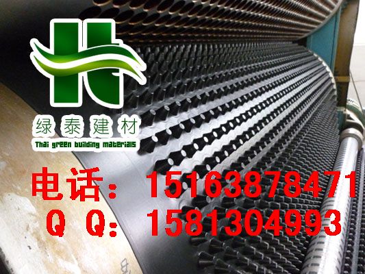 邵陽\岳陽\衡陽2公分蓄排水板車庫濾水板規(guī)格全-- 泰安市澤瑞土工材料有限公司