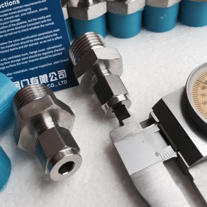 1/2NPT-3/8卡套直通接頭終端螺紋接頭