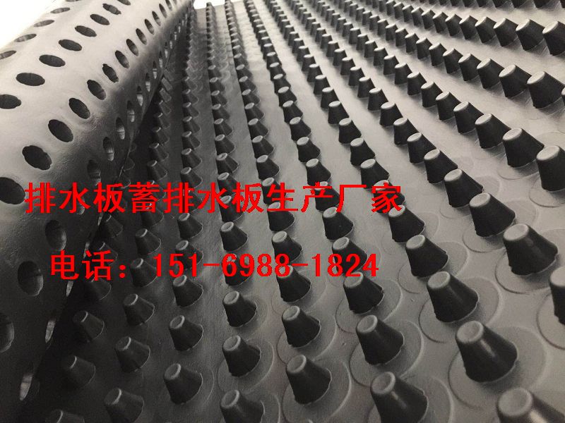 大量現(xiàn)貨北京2.5公分(蓄排水板)價格15169881824-- 泰安市澤瑞土工材料有限公司