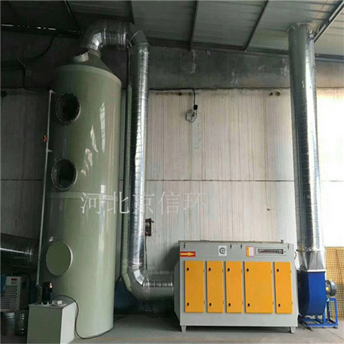 江西環保廠家噴漆房水噴淋凈化塔廢氣過濾環保設備-- 河北京信環保設備有限公司