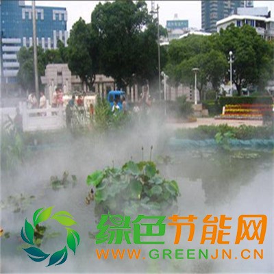 旅游區(qū)水池小溪河邊假山景觀人造霧設(shè)備59 (2)