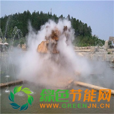 旅游區(qū)水池小溪河邊假山景觀人造霧設(shè)備21 (2)