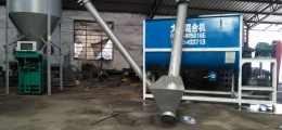 金富民商標5000型膩子粉砂漿混合機灌裝自動化