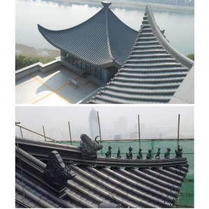 河南寺廟收費(fèi)站景區(qū)建筑鋁合金仿古瓦