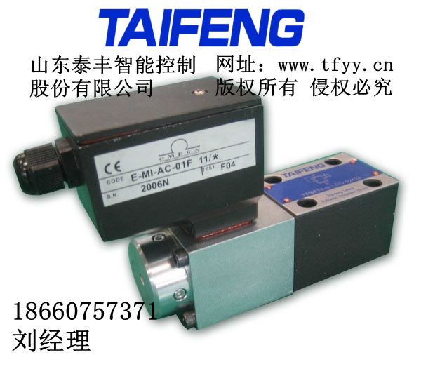供應(yīng)TDBET6型比例溢流閥-- 山東泰豐智能控制股份有限公司