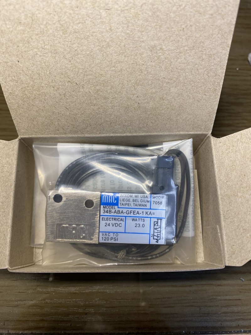 美國MAC型號34B-ABA-GFEA-1KA電磁閥-- 美國MAC閥門（中國）總公司