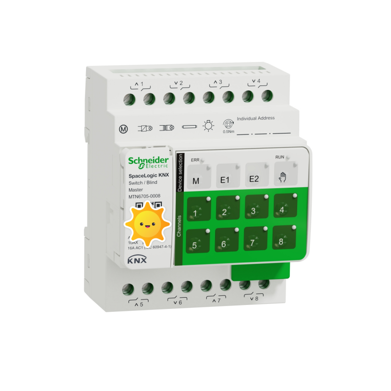 MTN6705-0008KNX8路16A開關窗簾主模塊施耐德-- 湖北博控智能科技有限公司